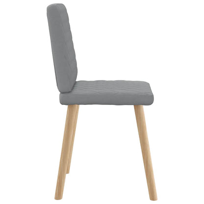 vidaXL Chaises de salle à manger 6 pcs Gris clair Tissu