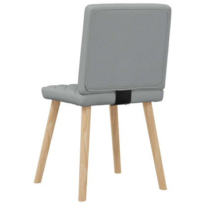 vidaXL Chaises de salle à manger 6 pcs Gris clair Tissu