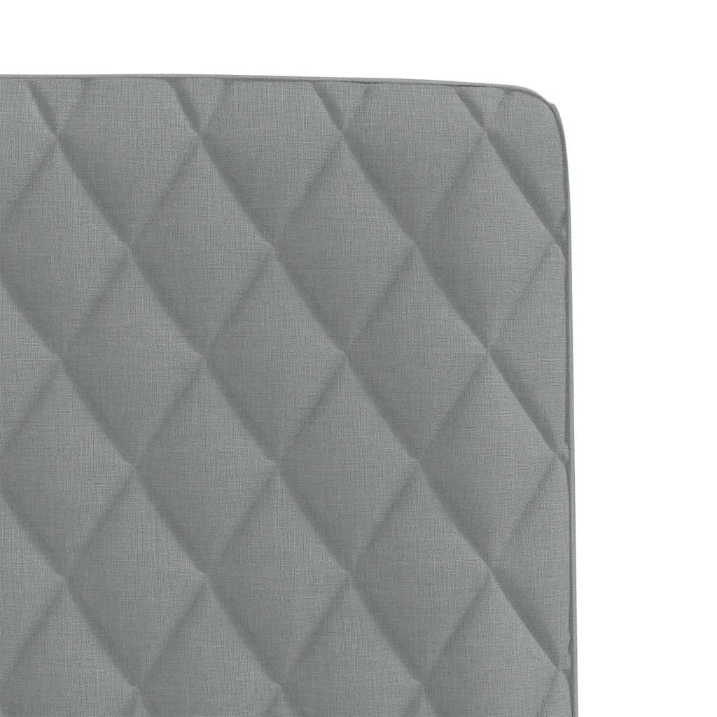 vidaXL Chaises de salle à manger 6 pcs Gris clair Tissu
