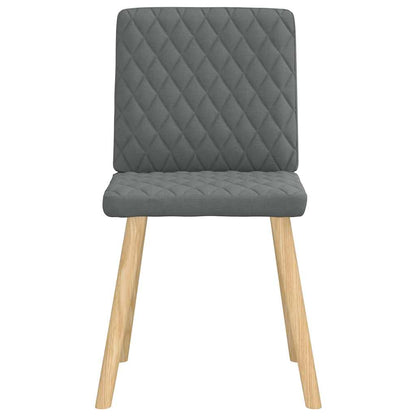 vidaXL Chaises de salle à manger 6 pcs Tissu gris foncé