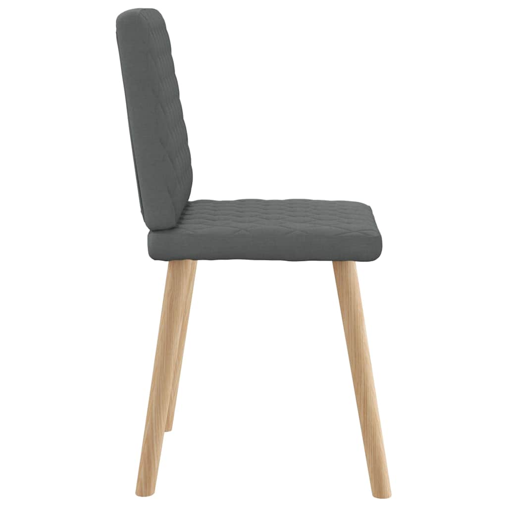 vidaXL Chaises de salle à manger 6 pcs Tissu gris foncé