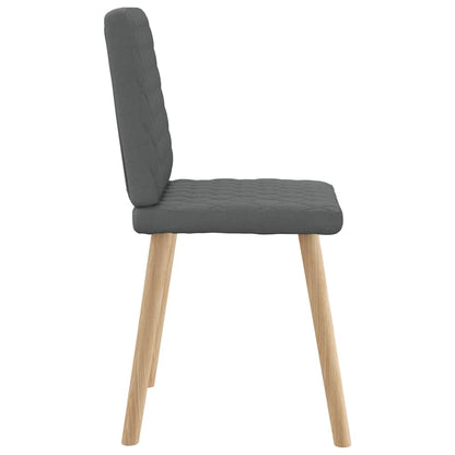 vidaXL Chaises de salle à manger 6 pcs Tissu gris foncé