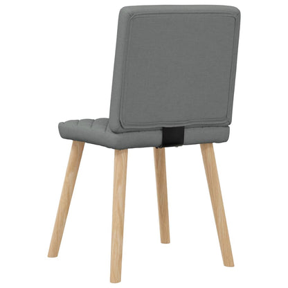 vidaXL Chaises de salle à manger 6 pcs Tissu gris foncé