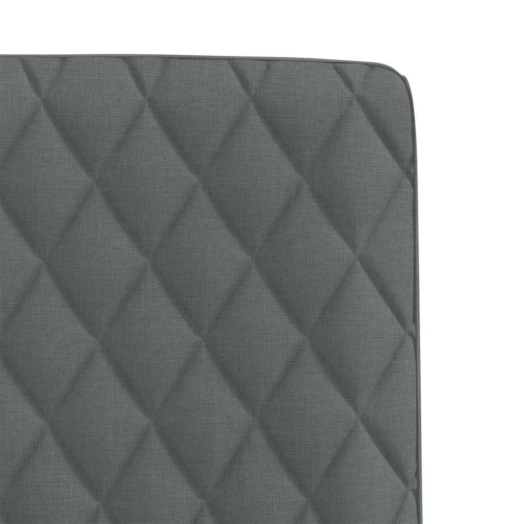 vidaXL Chaises de salle à manger 6 pcs Tissu gris foncé