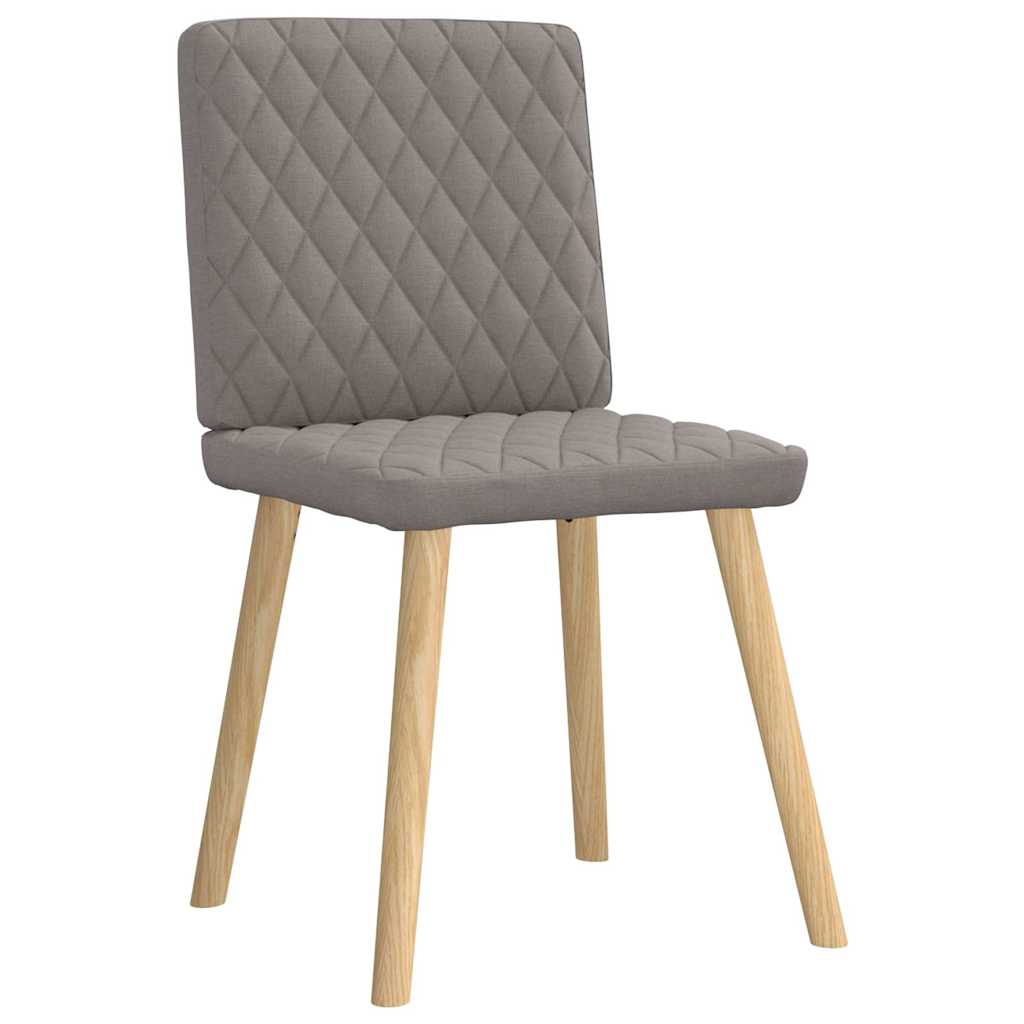 vidaXL Esszimmerstühle 6 Stk. Taupe Stoff