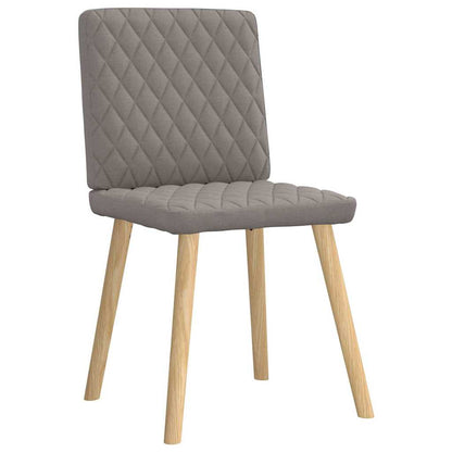 vidaXL Esszimmerstühle 6 Stk. Taupe Stoff