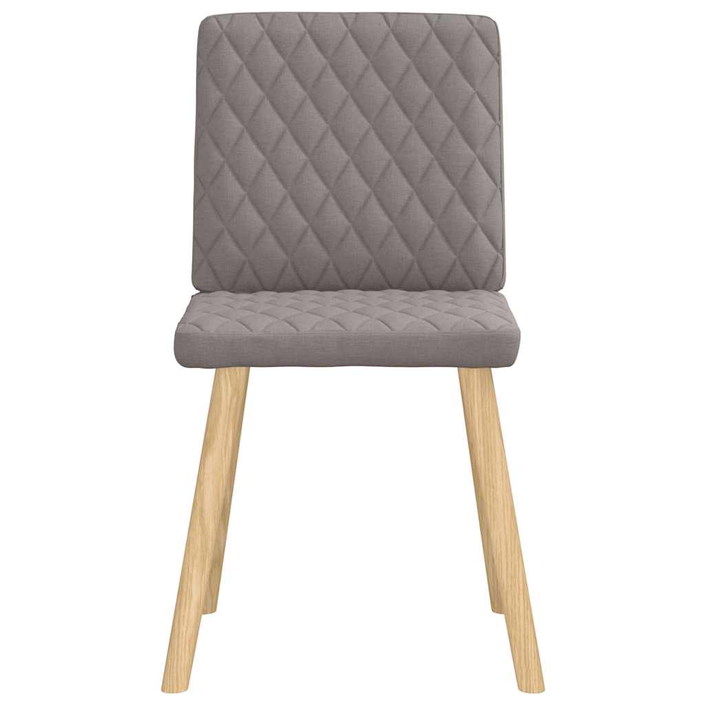 vidaXL Esszimmerstühle 6 Stk. Taupe Stoff