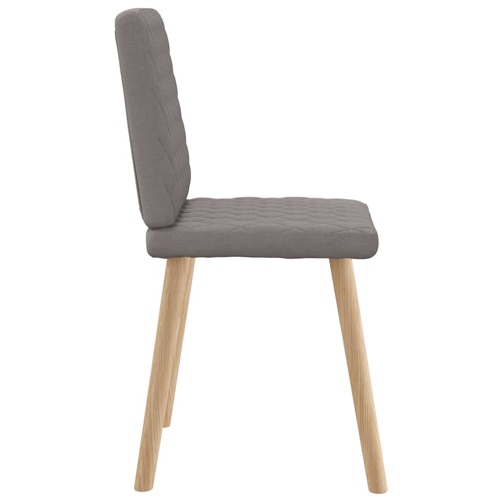 vidaXL Esszimmerstühle 6 Stk. Taupe Stoff