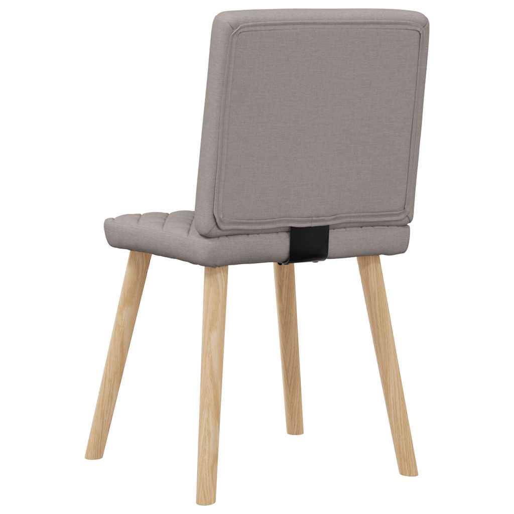 vidaXL Esszimmerstühle 6 Stk. Taupe Stoff