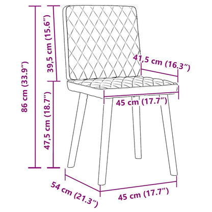 vidaXL Esszimmerstühle 6 Stk. Taupe Stoff