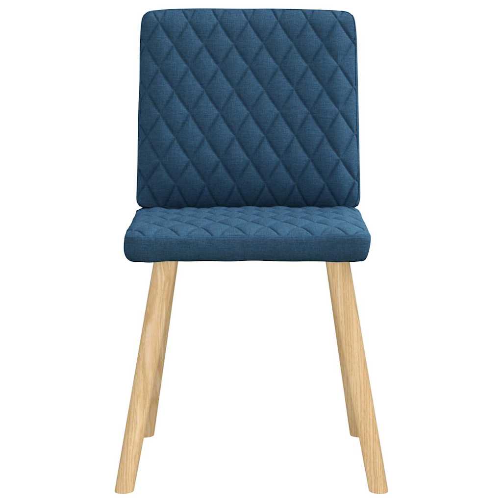 vidaXL Esszimmerstühle 6 Stk. Blau Stoff