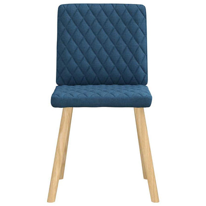 vidaXL Esszimmerstühle 6 Stk. Blau Stoff