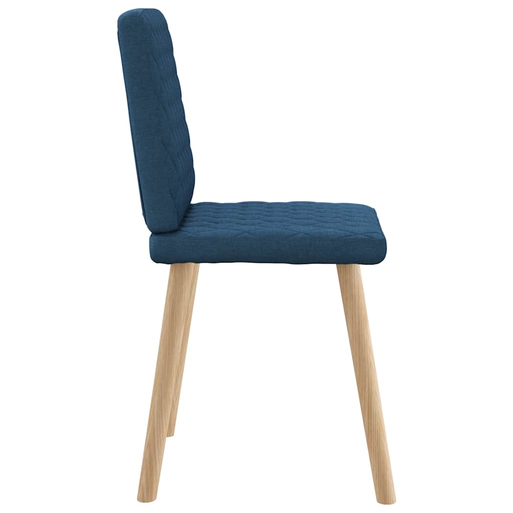 vidaXL Esszimmerstühle 6 Stk. Blau Stoff