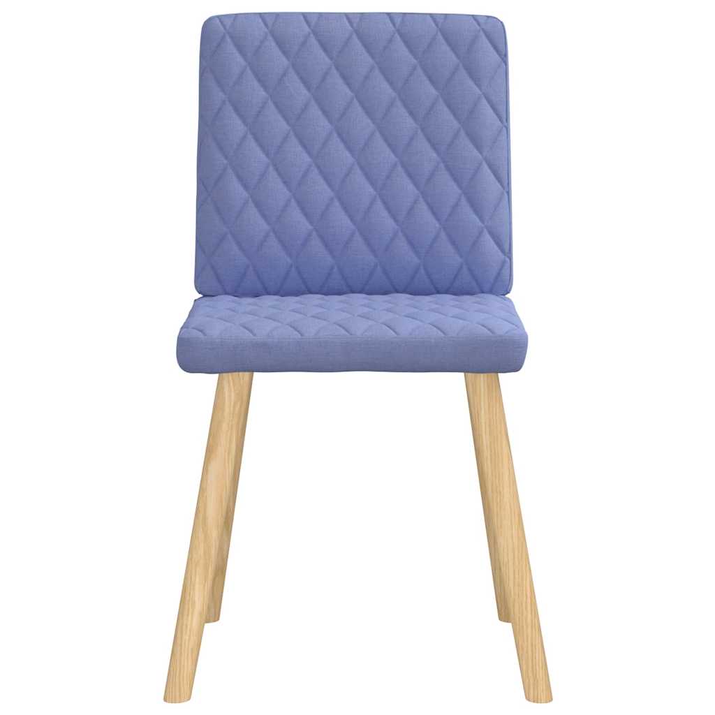vidaXL Esszimmerstühle 6 Stk. Jeansblau Stoff