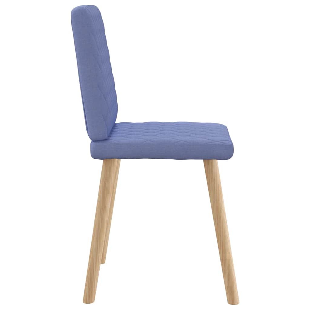 vidaXL Esszimmerstühle 6 Stk. Jeansblau Stoff