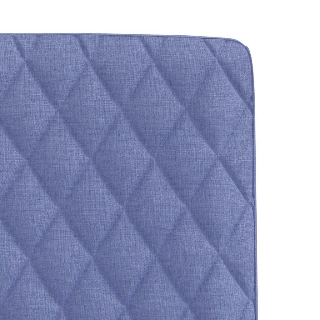 vidaXL Esszimmerstühle 6 Stk. Jeansblau Stoff