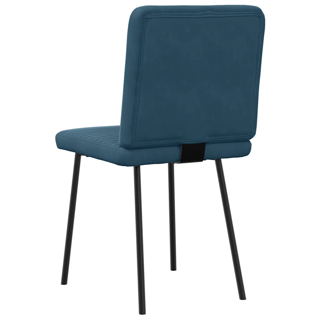 vidaXL Esszimmerstühle 6 Stk. Blau Samt