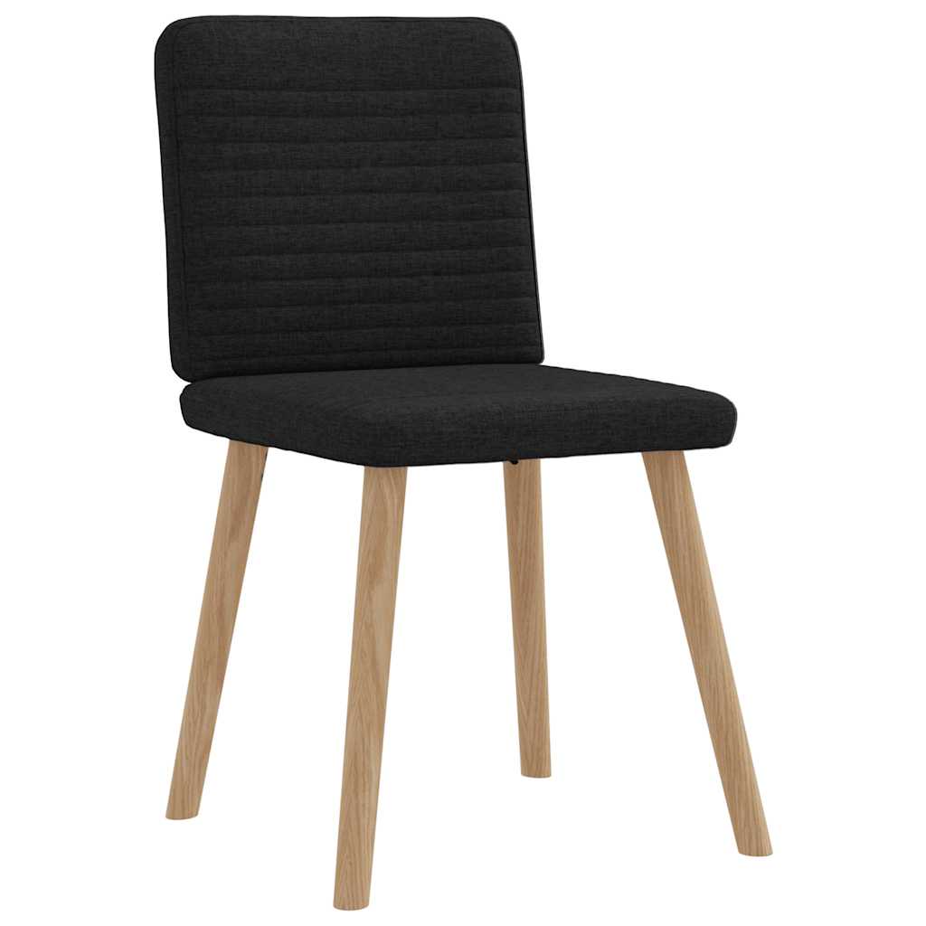 vidaXL Esszimmerstühle 6 Stk. Schwarz Stoff