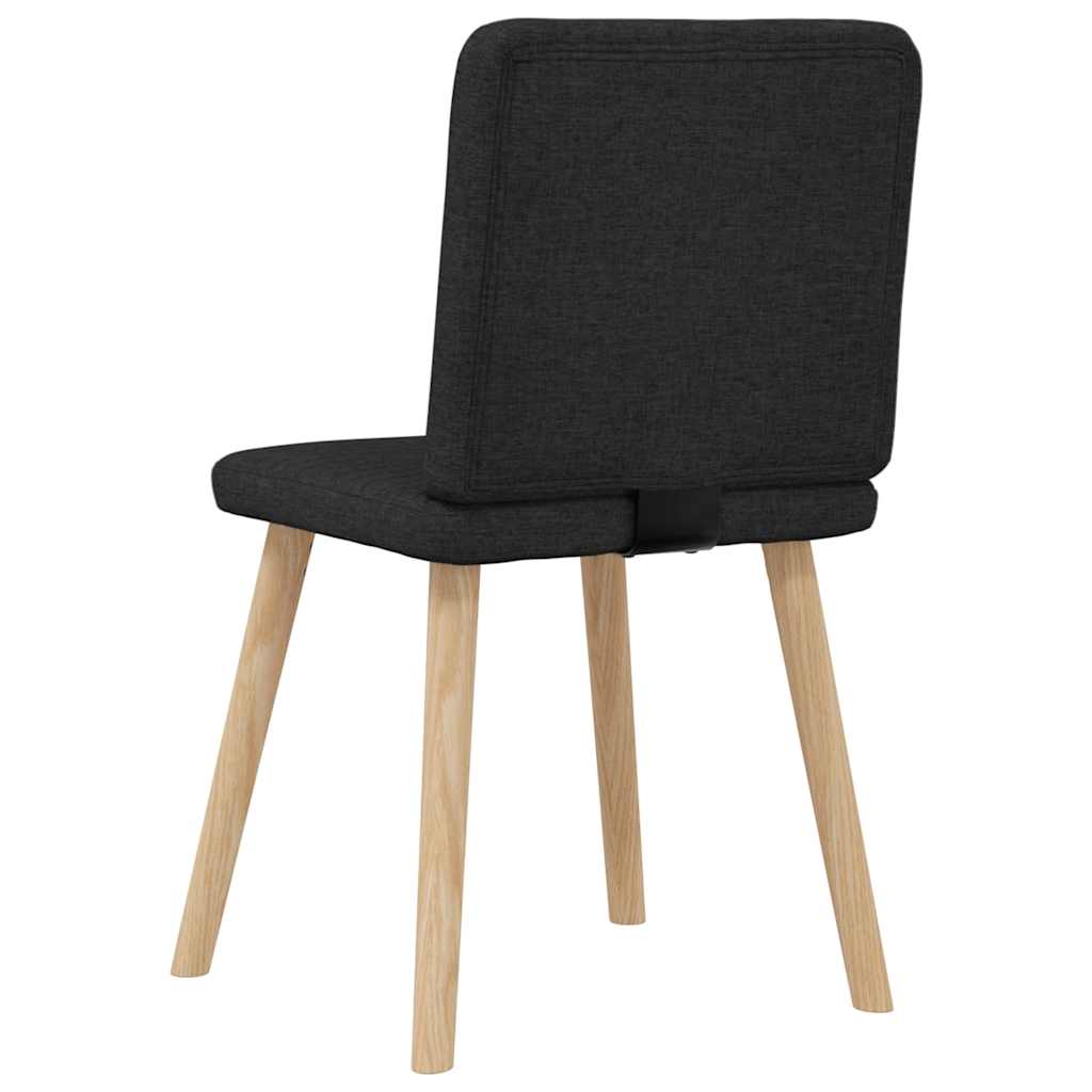 vidaXL Esszimmerstühle 6 Stk. Schwarz Stoff