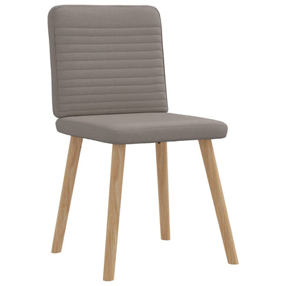 vidaXL Esszimmerstühle 6 Stk. Taupe Stoff