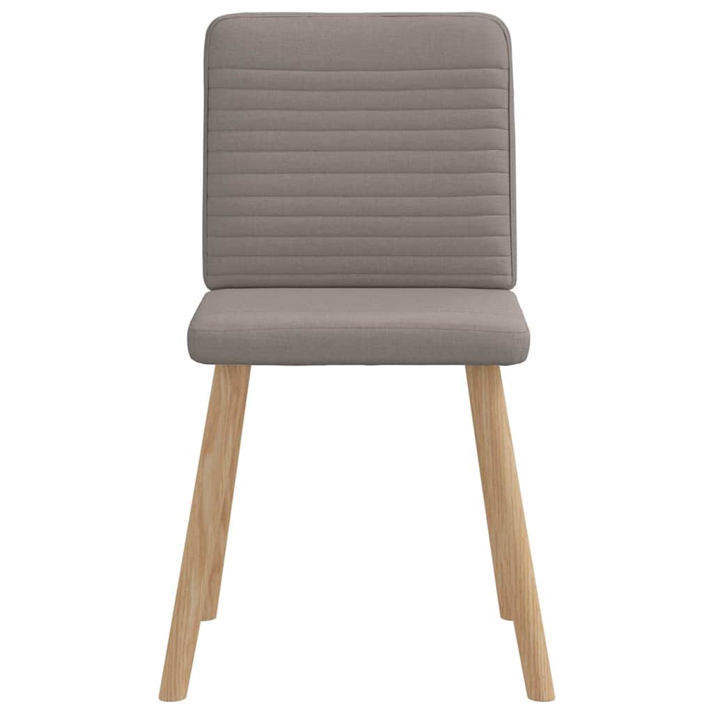 vidaXL Esszimmerstühle 6 Stk. Taupe Stoff