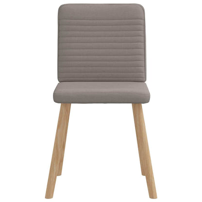 vidaXL Esszimmerstühle 6 Stk. Taupe Stoff