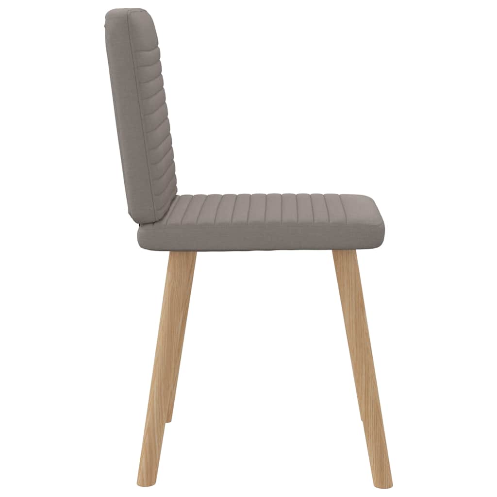 vidaXL Esszimmerstühle 6 Stk. Taupe Stoff