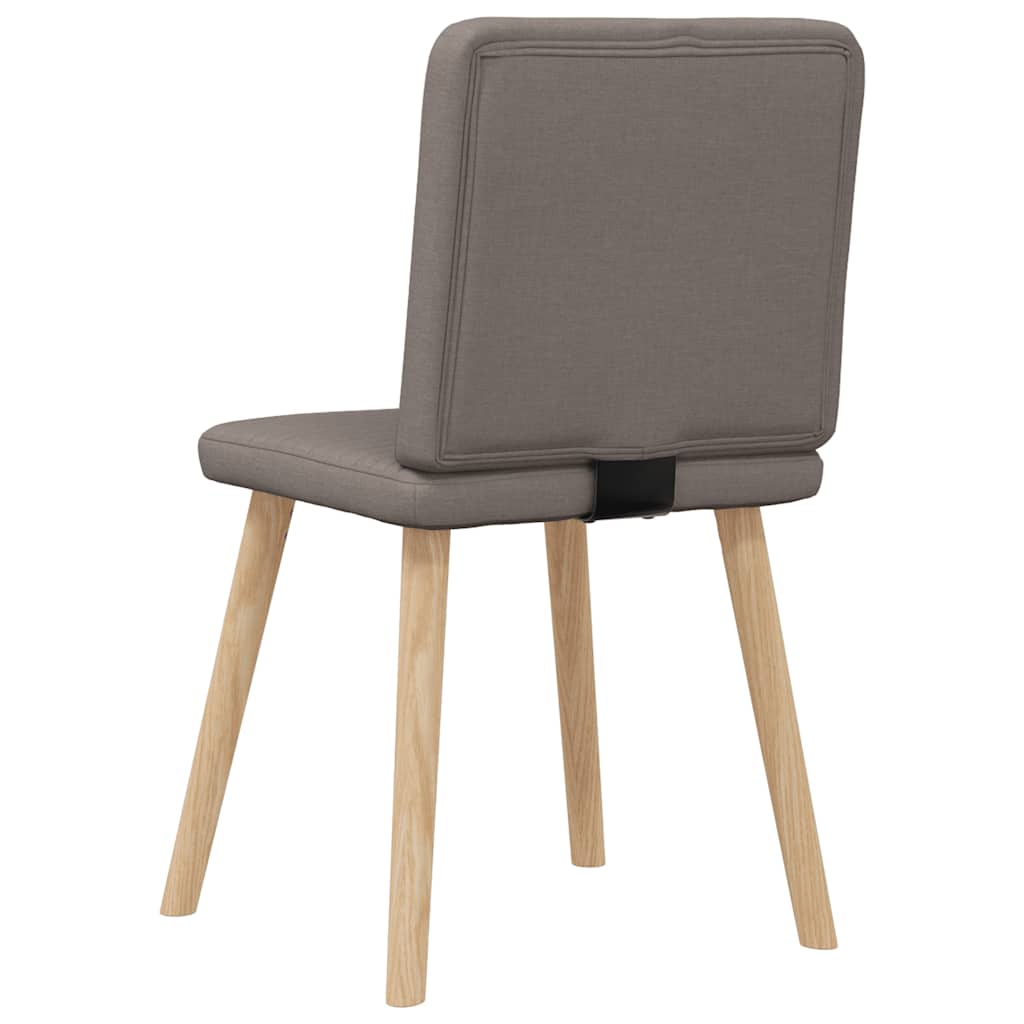 vidaXL Esszimmerstühle 6 Stk. Taupe Stoff