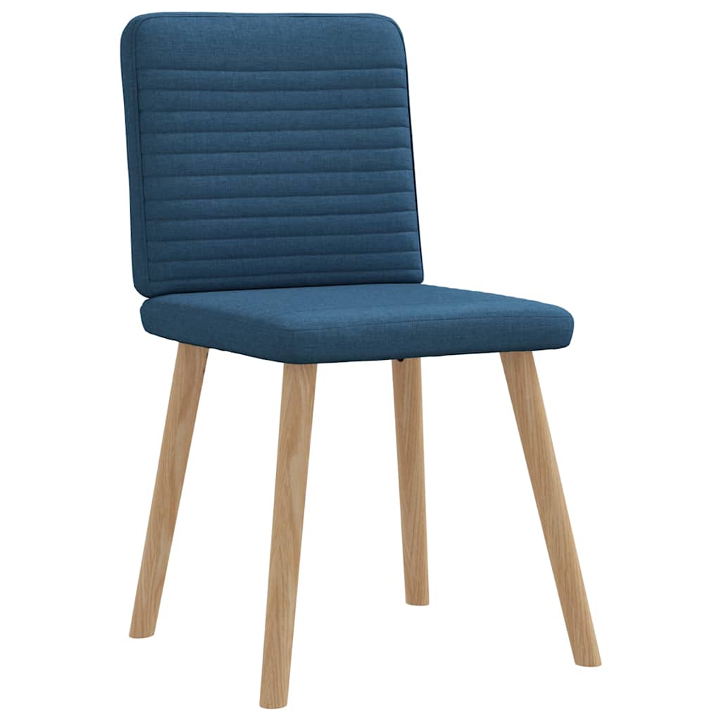 vidaXL Esszimmerstühle 6 Stk. Blau Stoff