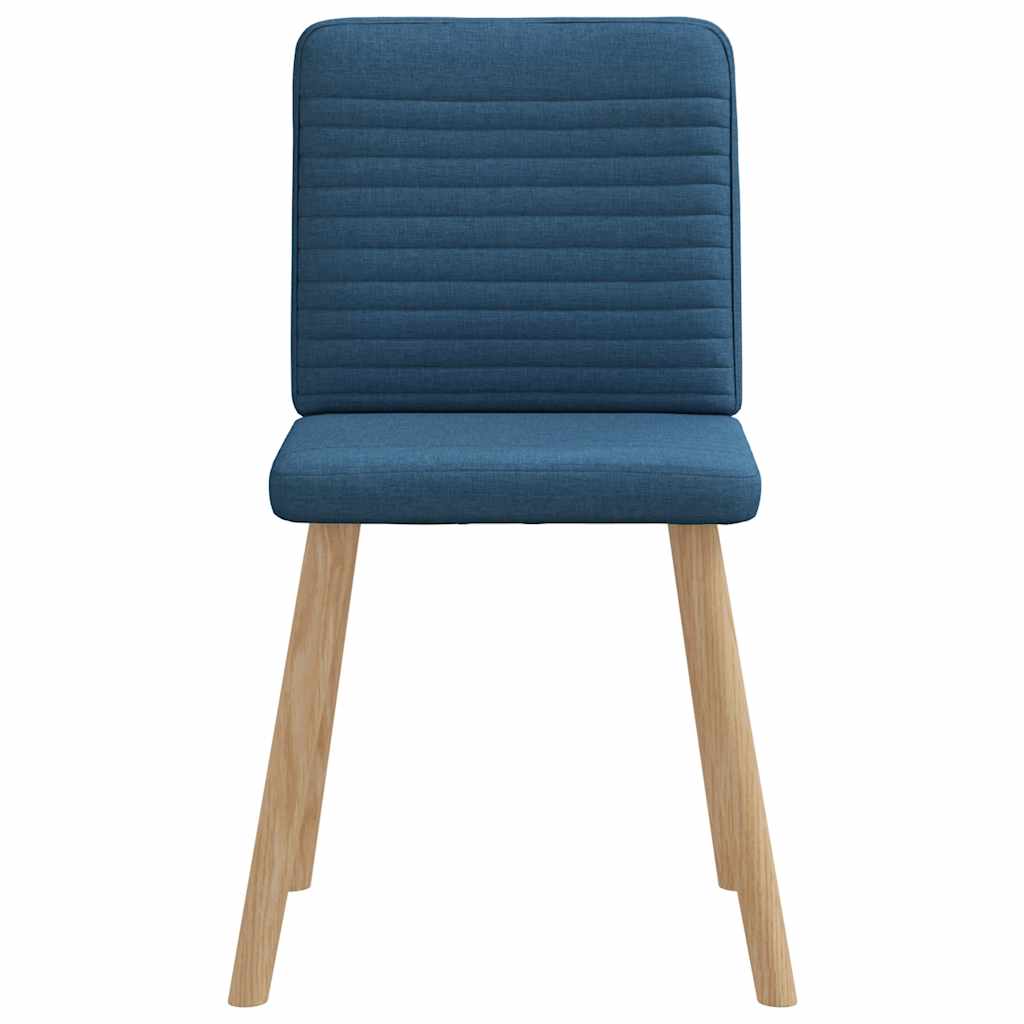 vidaXL Esszimmerstühle 6 Stk. Blau Stoff