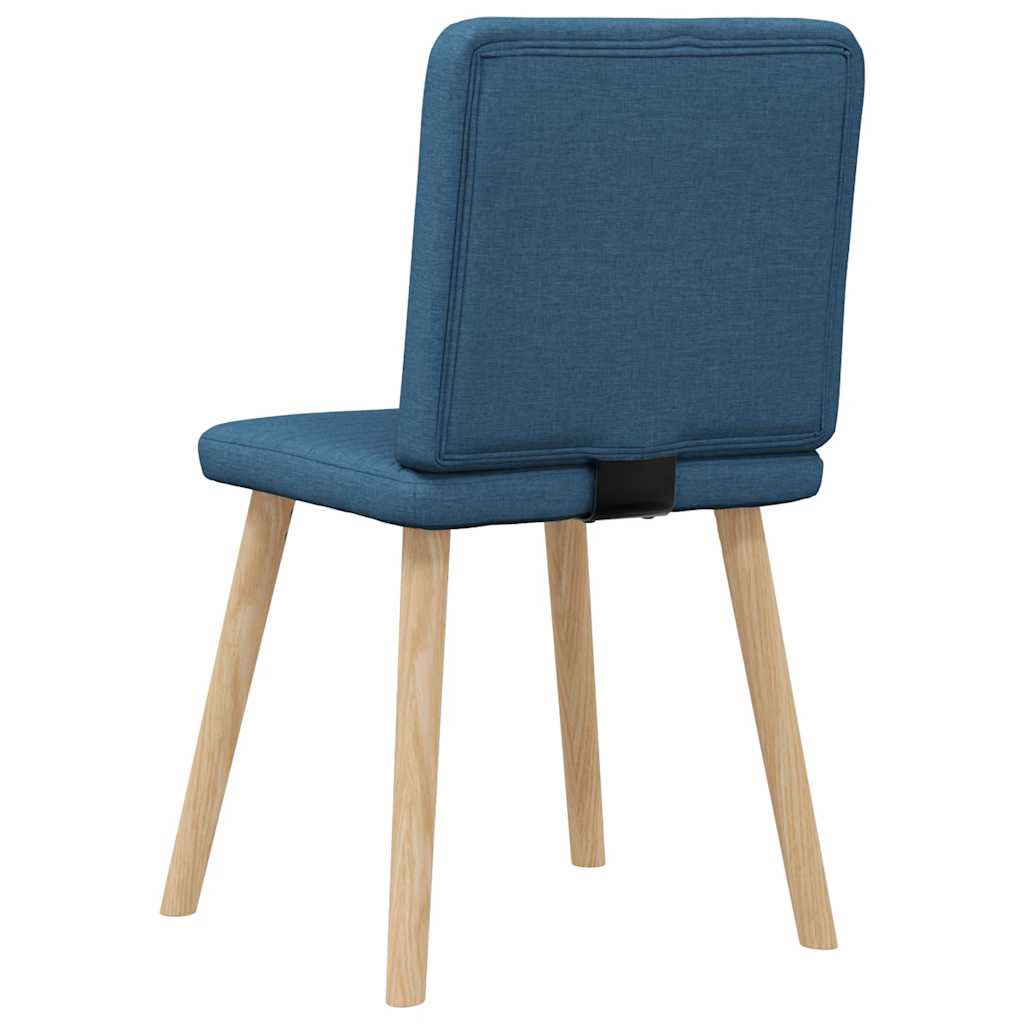 vidaXL Esszimmerstühle 6 Stk. Blau Stoff
