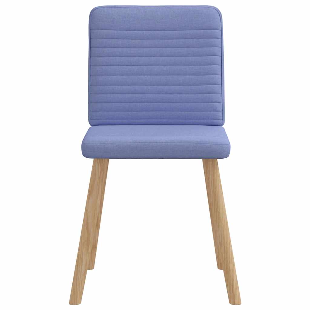 vidaXL Esszimmerstühle 6 Stk. Jeansblau Stoff