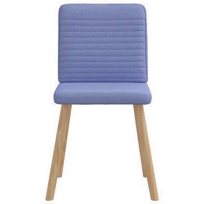 vidaXL Esszimmerstühle 6 Stk. Jeansblau Stoff