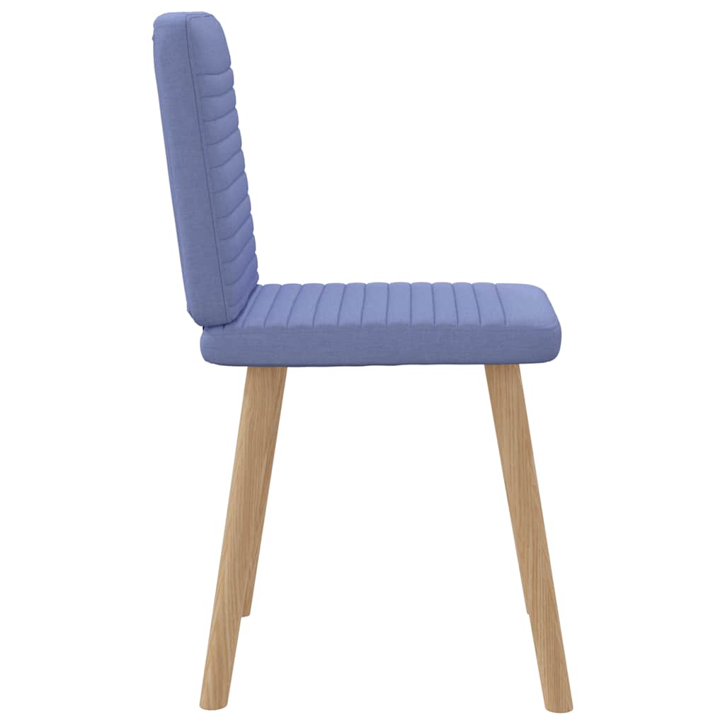 vidaXL Esszimmerstühle 6 Stk. Jeansblau Stoff