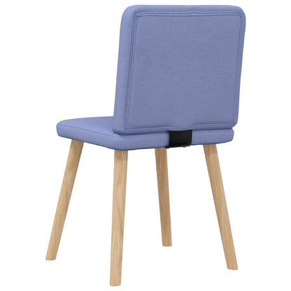 vidaXL Esszimmerstühle 6 Stk. Jeansblau Stoff
