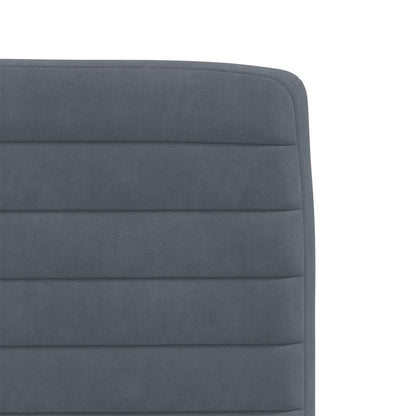 vidaXL Chaises de salle à manger 6 pcs Velours gris foncé