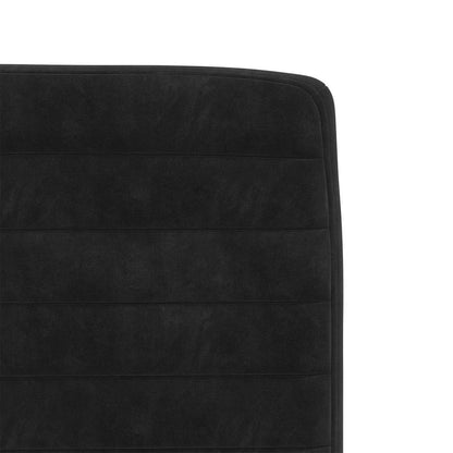 vidaXL Chaises de salle à manger 6 pcs Velours noir
