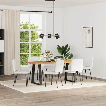 vidaXL Chaises de salle à manger 6 pcs Similicuir Blanc