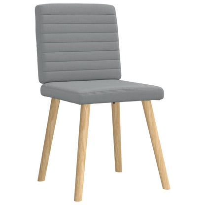 vidaXL Chaises de salle à manger 6 pcs Gris clair Tissu