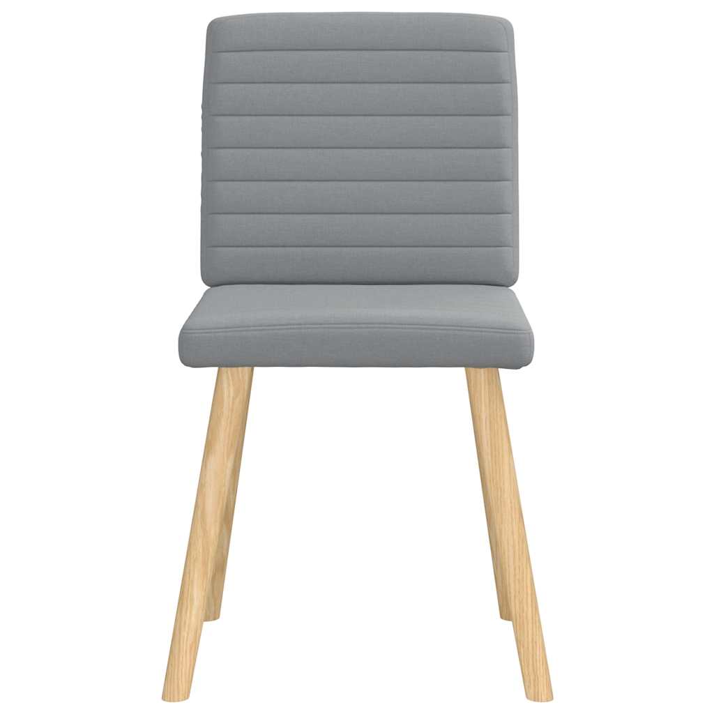 vidaXL Chaises de salle à manger 6 pcs Gris clair Tissu