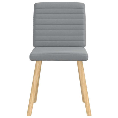 vidaXL Chaises de salle à manger 6 pcs Gris clair Tissu