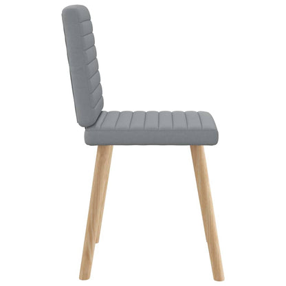 vidaXL Chaises de salle à manger 6 pcs Gris clair Tissu