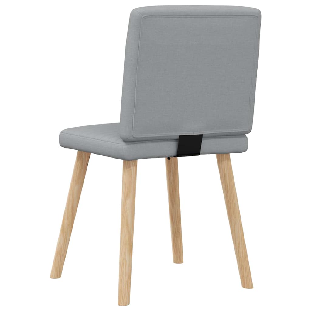 vidaXL Chaises de salle à manger 6 pcs Gris clair Tissu