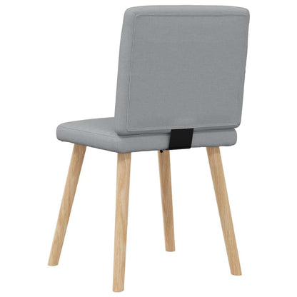 vidaXL Chaises de salle à manger 6 pcs Gris clair Tissu