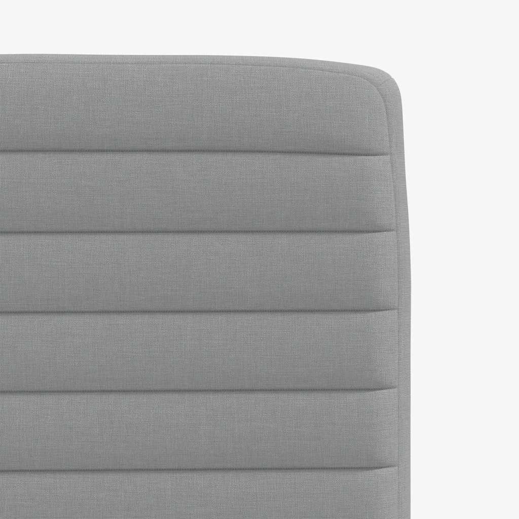 vidaXL Chaises de salle à manger 6 pcs Gris clair Tissu