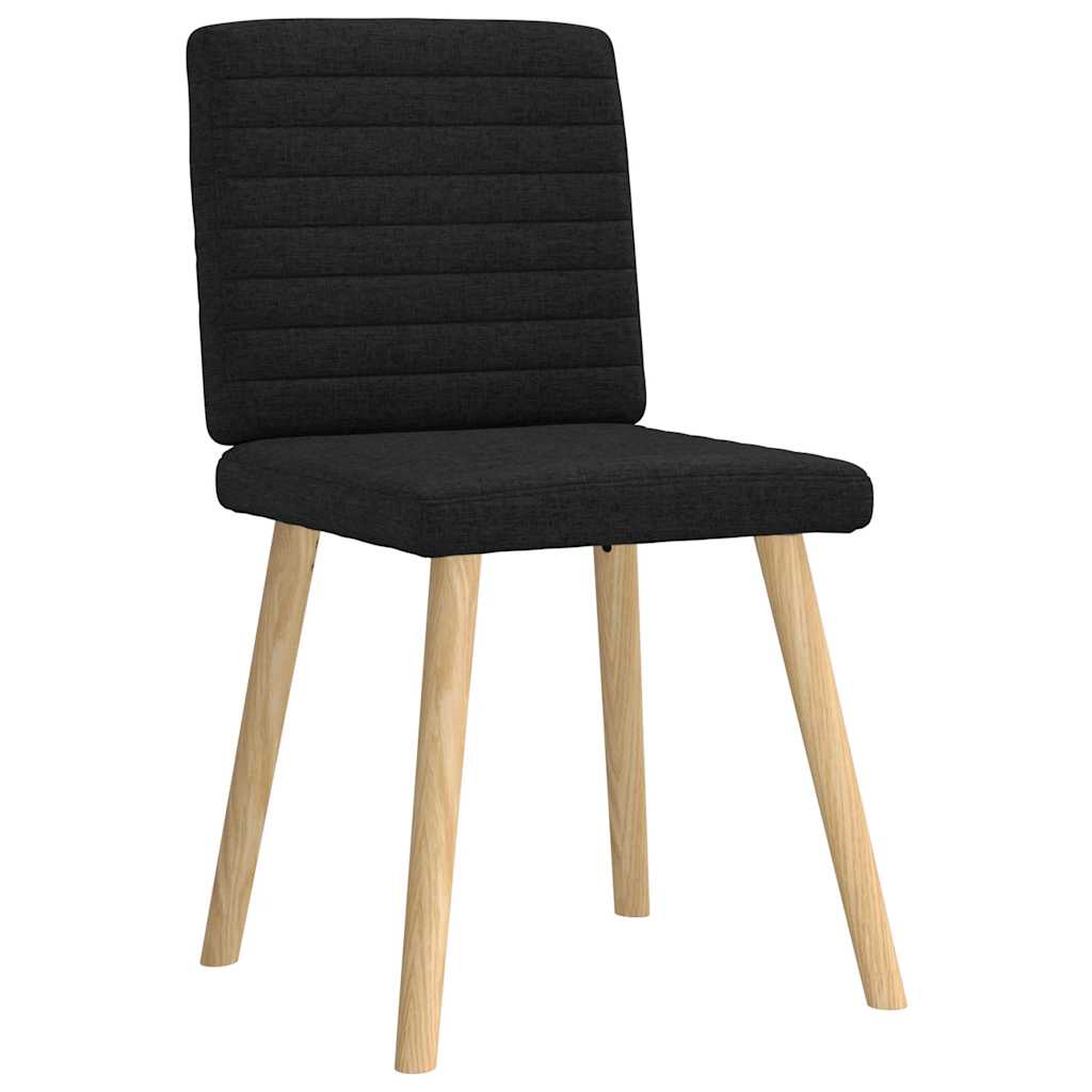 vidaXL Esszimmerstühle 6 Stk. Schwarz Stoff