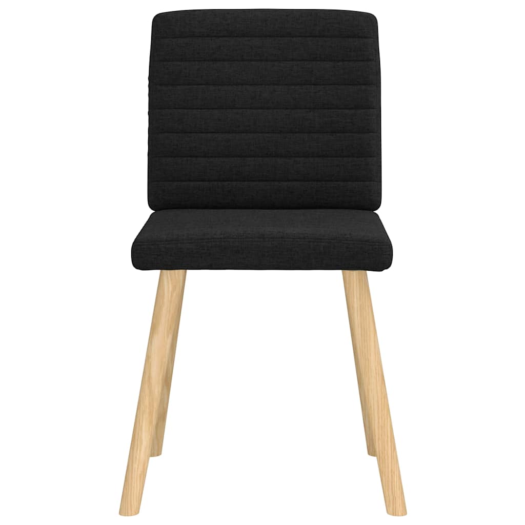 vidaXL Esszimmerstühle 6 Stk. Schwarz Stoff