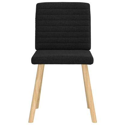 vidaXL Esszimmerstühle 6 Stk. Schwarz Stoff