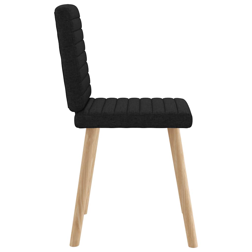 vidaXL Esszimmerstühle 6 Stk. Schwarz Stoff