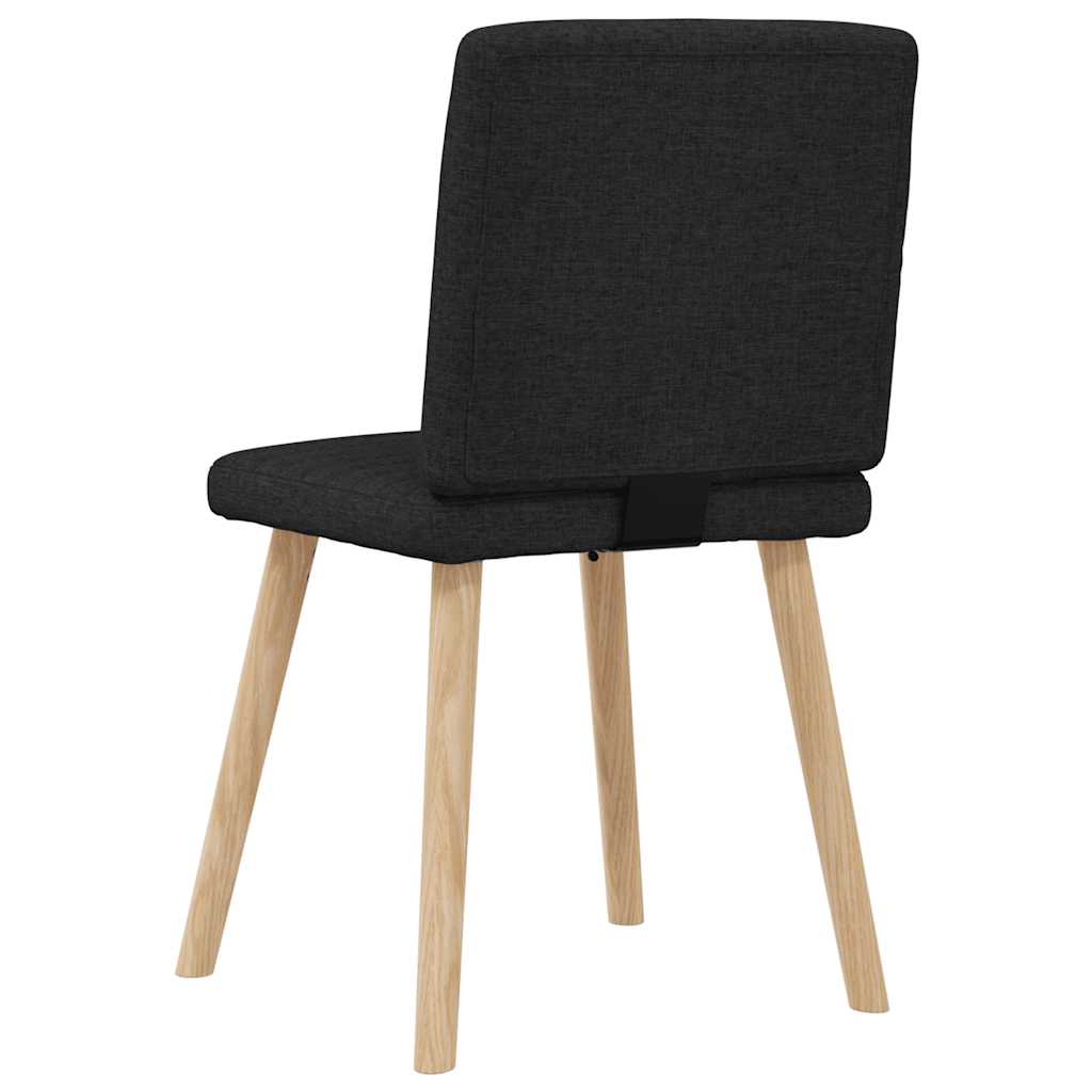 vidaXL Esszimmerstühle 6 Stk. Schwarz Stoff